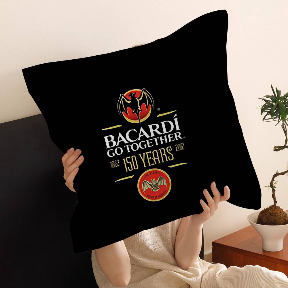 Bacardis Beer Cushion Cover Car Throw Pillow Case For Sofa Car Christmas Gift 40X40Cm 45X45Cm