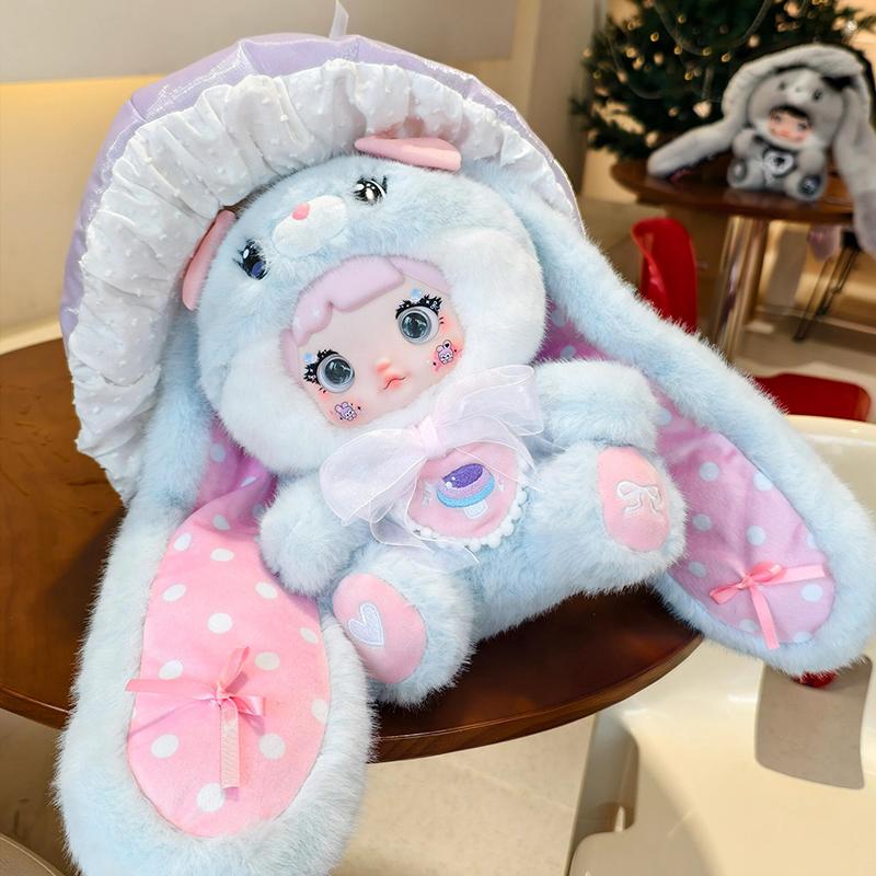 Mushroom hat mysterious blind box collection plush doll cute desk decoration gift for girl collector Christmas birthday