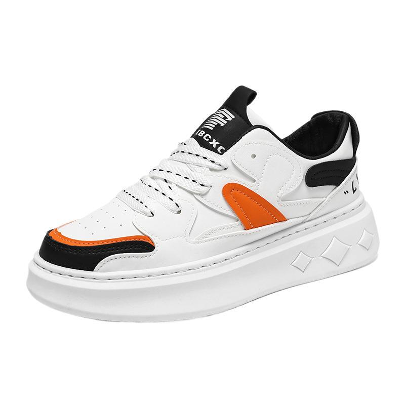 Spring Men's Shoes New Breathable Little White Shoes Men's Trendy Versatile Platform Sports Shoes Casual Board Shoes