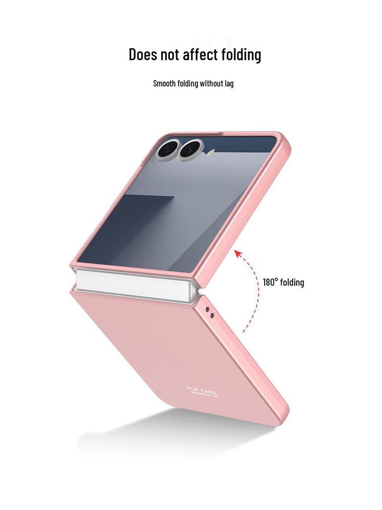 GKK Solid Color Anti-drop PC Case for Samsung Z Flip7 - Large Window, Skin-feel, Cross-border, Foldable Screen Protection
