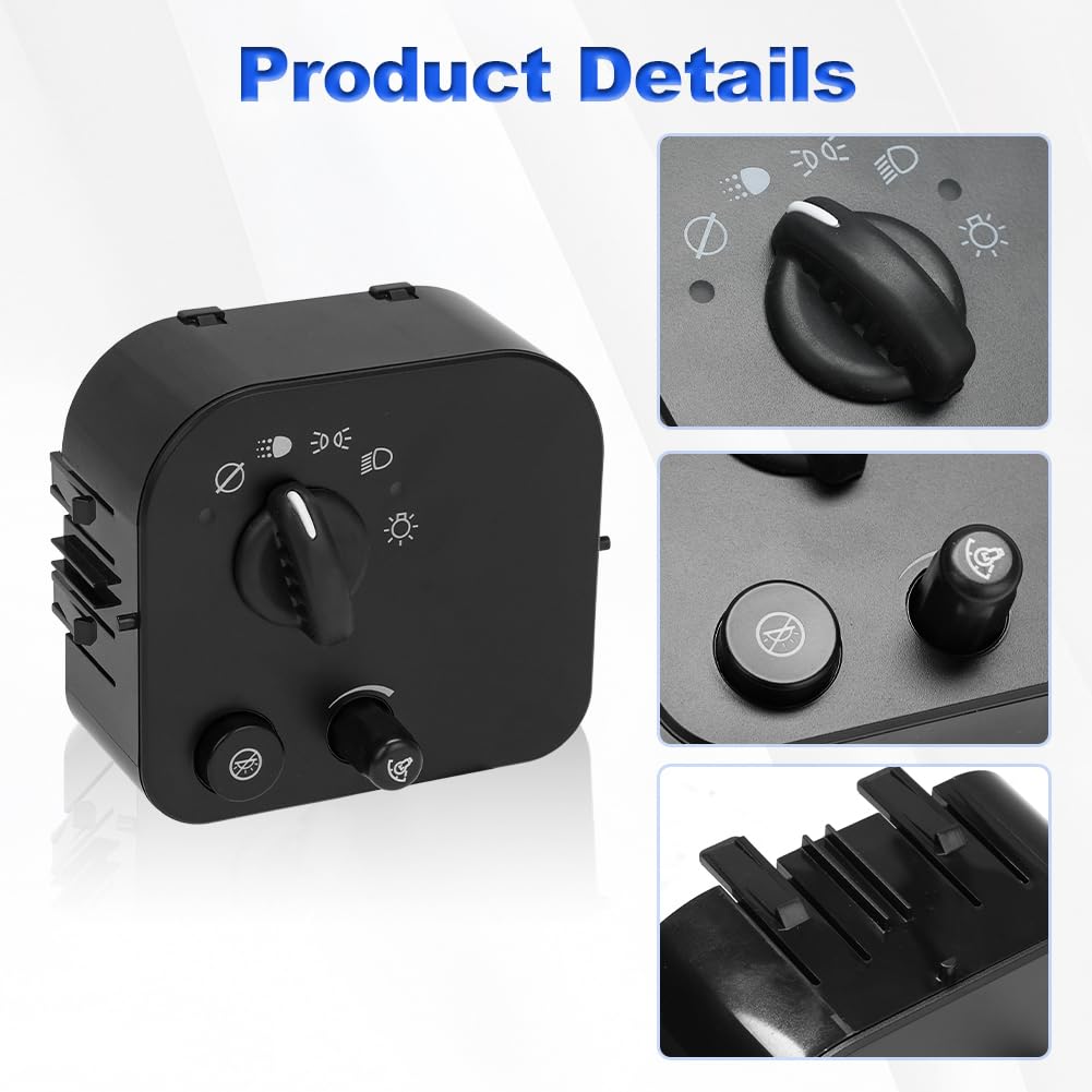 Headlight Lamp Dimmer Switch Compatible with Chevy Express GMC Savana 1500 2500 3500 Trailblazer Envoy Buick Rainier Oldsmobile Isuzu 2003-2009