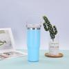 30 Oz Stainless Steel Travel Tumbler With Handle Straw Lid Car Outdoor Use Insulated Water Bottle