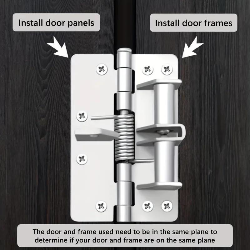1 buc Balamală cu arc cu autoînchidere, silențioasă, cu închidere automată, amortizor de ușă, dulap, balama la 90 de grade, feronerie pentru mobilă, accesorii