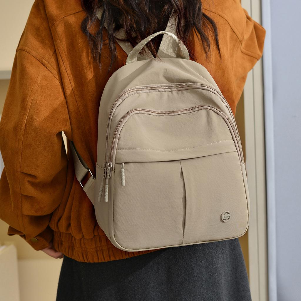 Lightweight Backpack New Style Women's Minimalist Large Capacity School Bag Travel Multifunctional Small Backpack