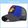 Spring New Animal Embroidery Mesh Cap Unisex Baseball Hat Street Dance Hip Hop Duck Tongue Cap