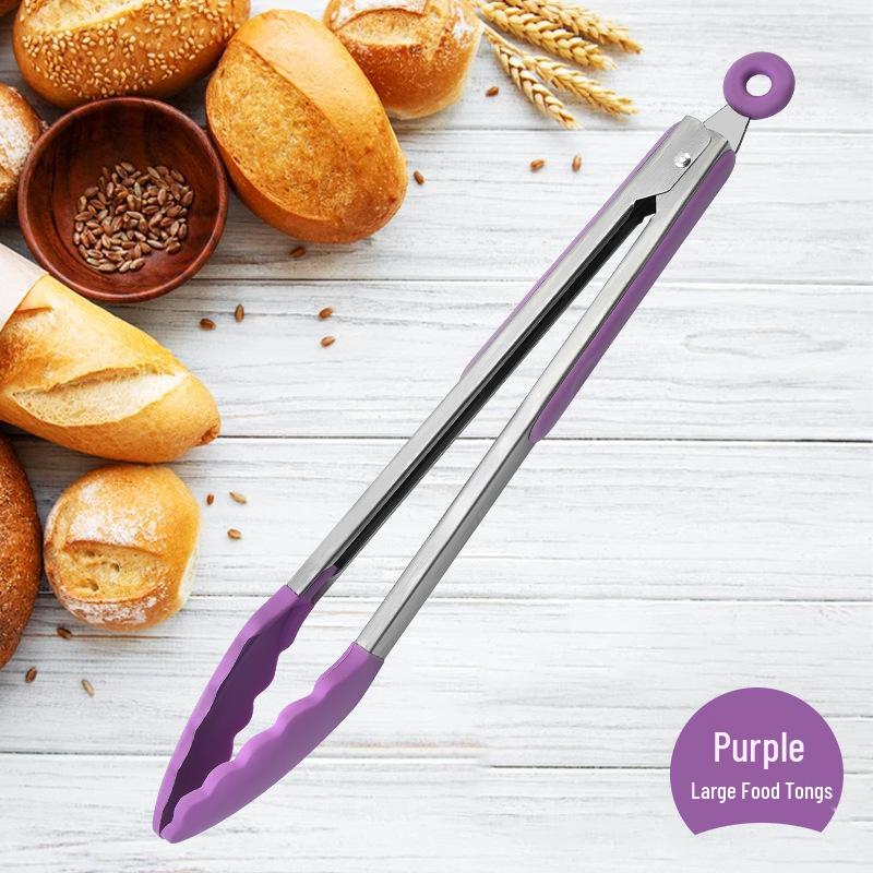Silikon Edelstahl Steak- & BBQ-Zange - Küchen- & Backwerkzeug