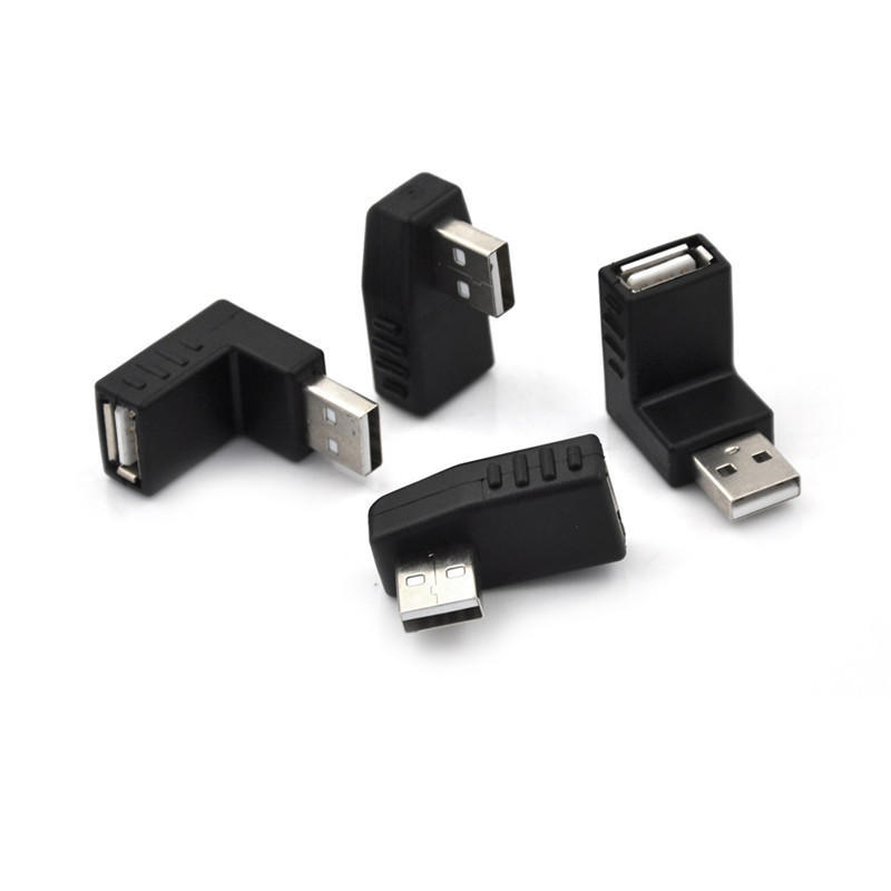 Usb 2.0 Male To Female Angled Adaptor L Shaped Extension Connector