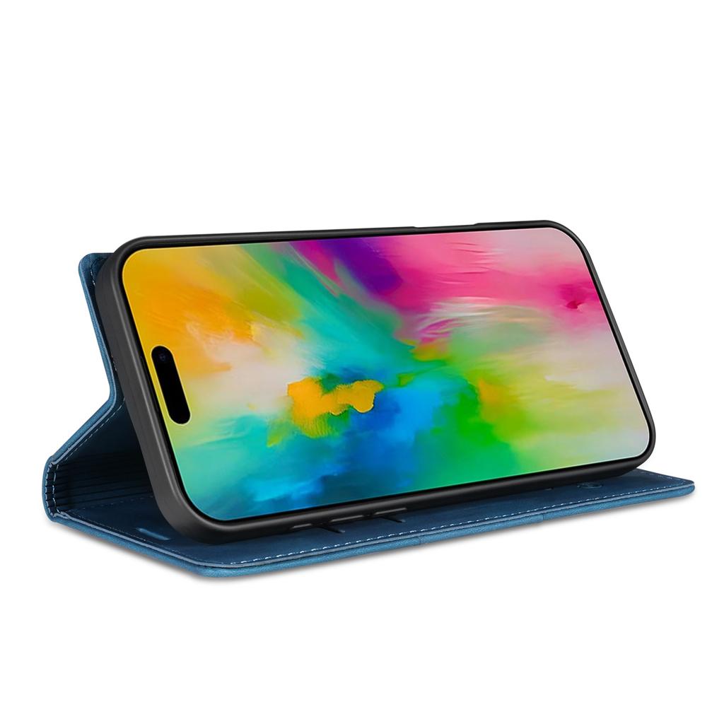 For iPhone 17 Pro Max Wallet Case Magnetic Closing Leather Phone Cover