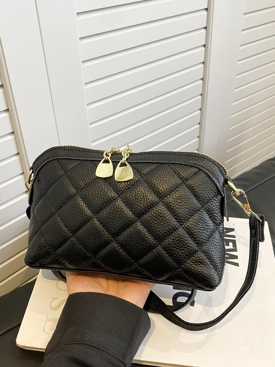 Маленький кошелек из коровьей кожи с ромбом мини-сумка для мелочи кожаная сумка для мелочи с двойной молнией 2697₽