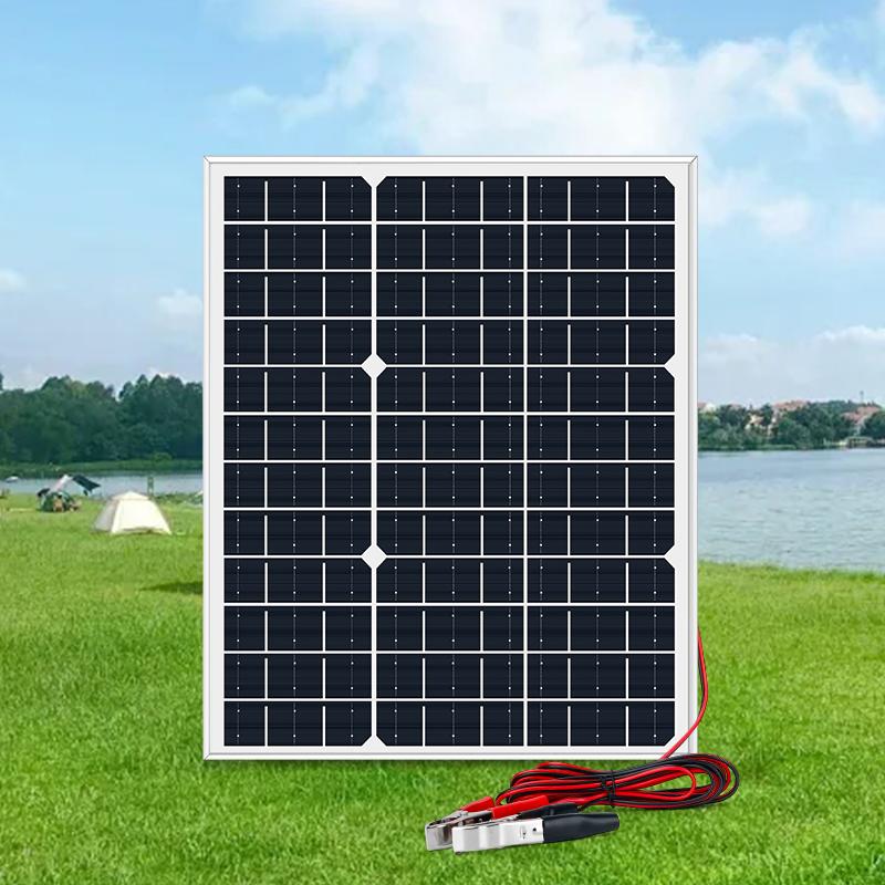 

Солнечная панель 20 Вт 12 В Солнечный элемент Опциональный контроллер 60 А-100 А Комплект солнечной панели Для телефона Автодом Автомобиль Караван Кемпинг На открытом воздухе Аккумулятор