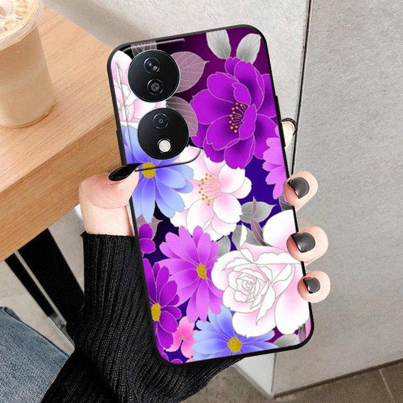 For Honor 90 Smart Phone Case Fashion Back Cover For Honor X7B Play 8T 50 Plus 5G Case Soft TPU Silicone Shell Funda Coque