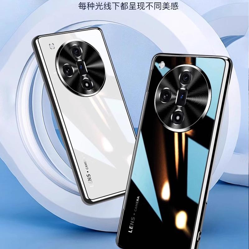 Applicable to OPPOFindX1ultra mobile phone case, new X1 electroplated glass anti-drop metal lens  case, male