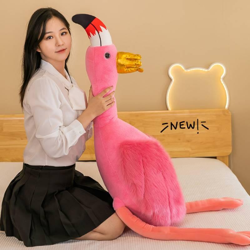 Princess Crowned Flamingo Plush Toy For Girls Soft And Cuddly
