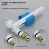 1Pcs High Pressure Side Inlet Valve Cistern Toilet, G3/8 G1/2 Inch Connection, Toilet Drain and Filling Valve