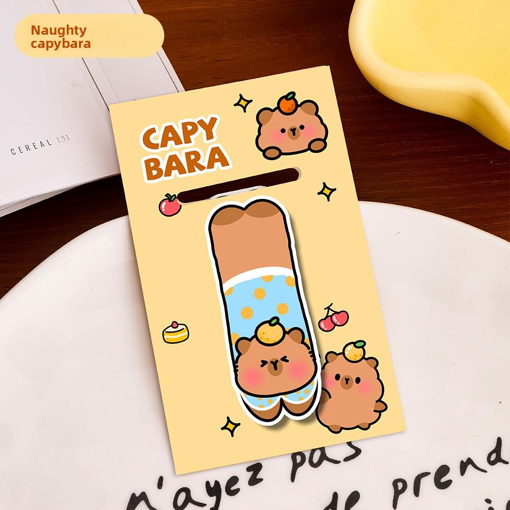 

Милая закладка магнитная для питомца Папа Ле, Студенческий мультяшный, Держатель страницы для чтения высокого уровня, Милая закладка с животным, Канцелярские товары Naughty capybara