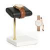 Leather & Marble Watch Display Stand Holder for Personal Use or Retail Shop Gift