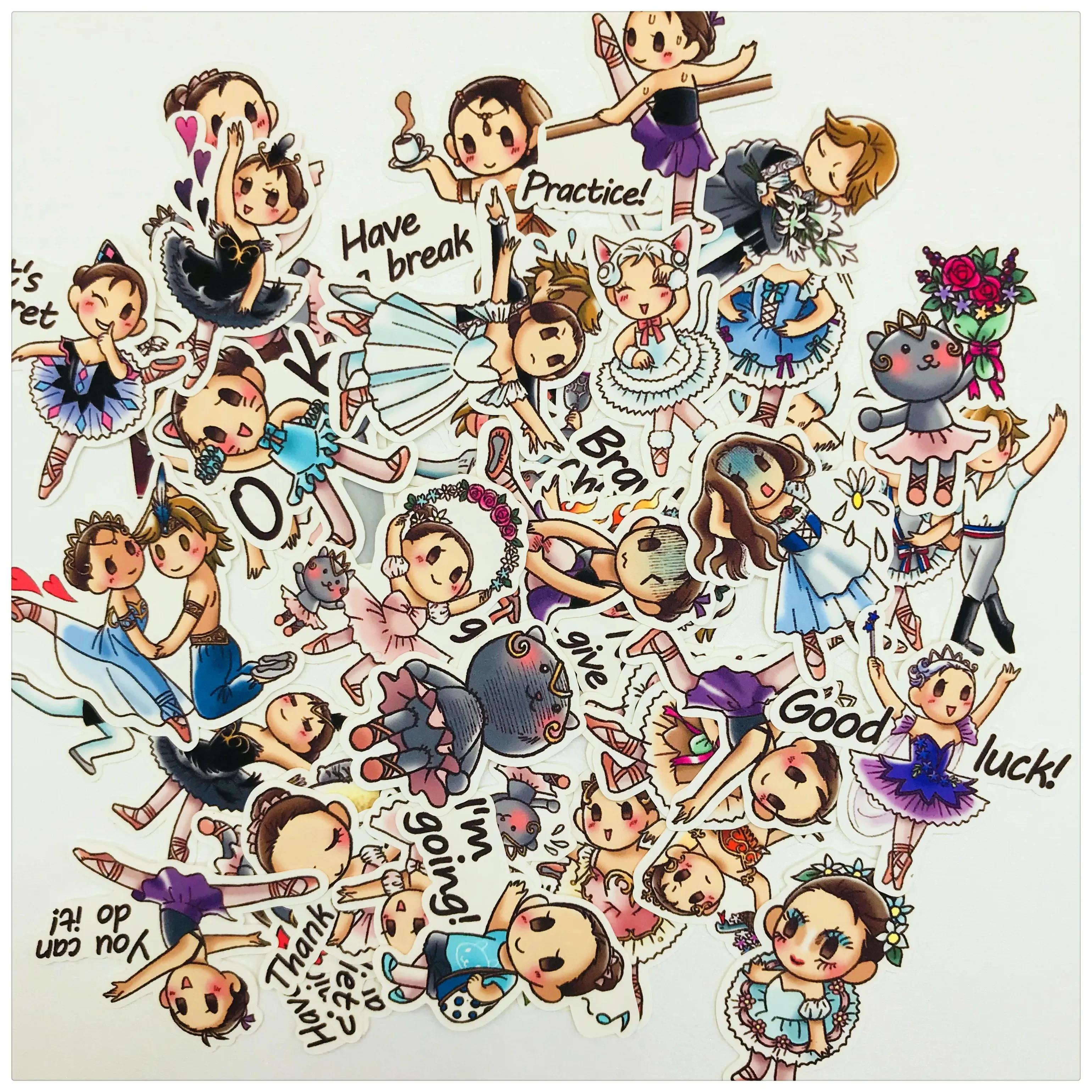

Vintage Ballet Girl Daily Life Sticker DIY Craft Scrapbooking Album Junk Journal Happy Planner Decorative Stickers 40Pcs/Pack