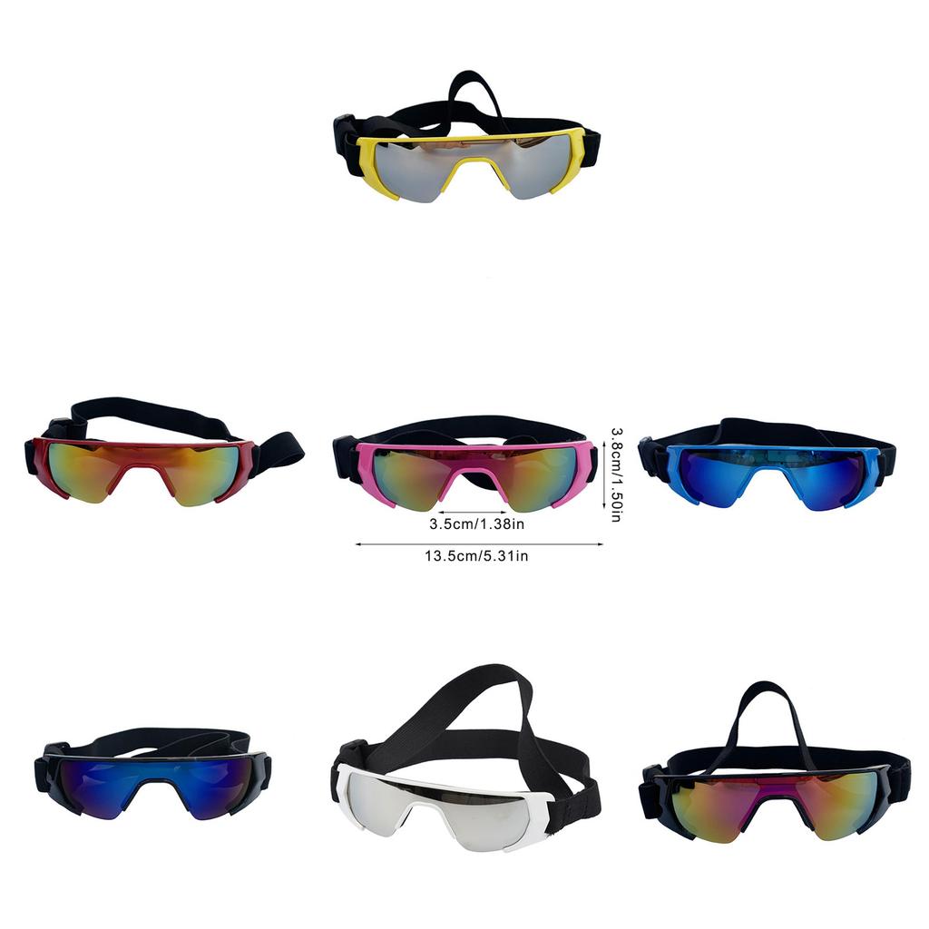 Pet Sunglasses Protections for Small Dogs for Northern Area with Adjustable Strap for Outdoor Sports
