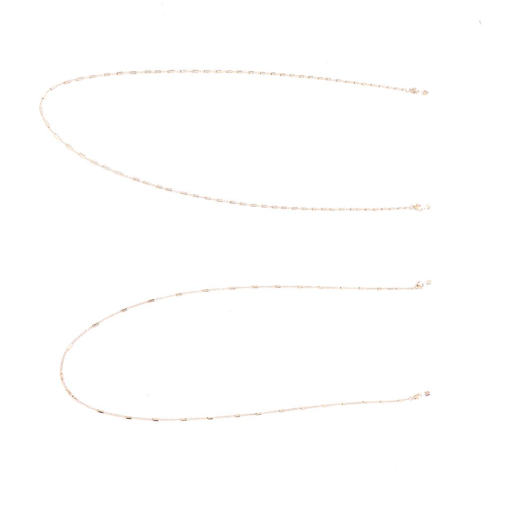 2 Stück Gesichtsmaskenhalter Kette Lanyard Band Einfacher Metall Sonnenbrillenbandhalter