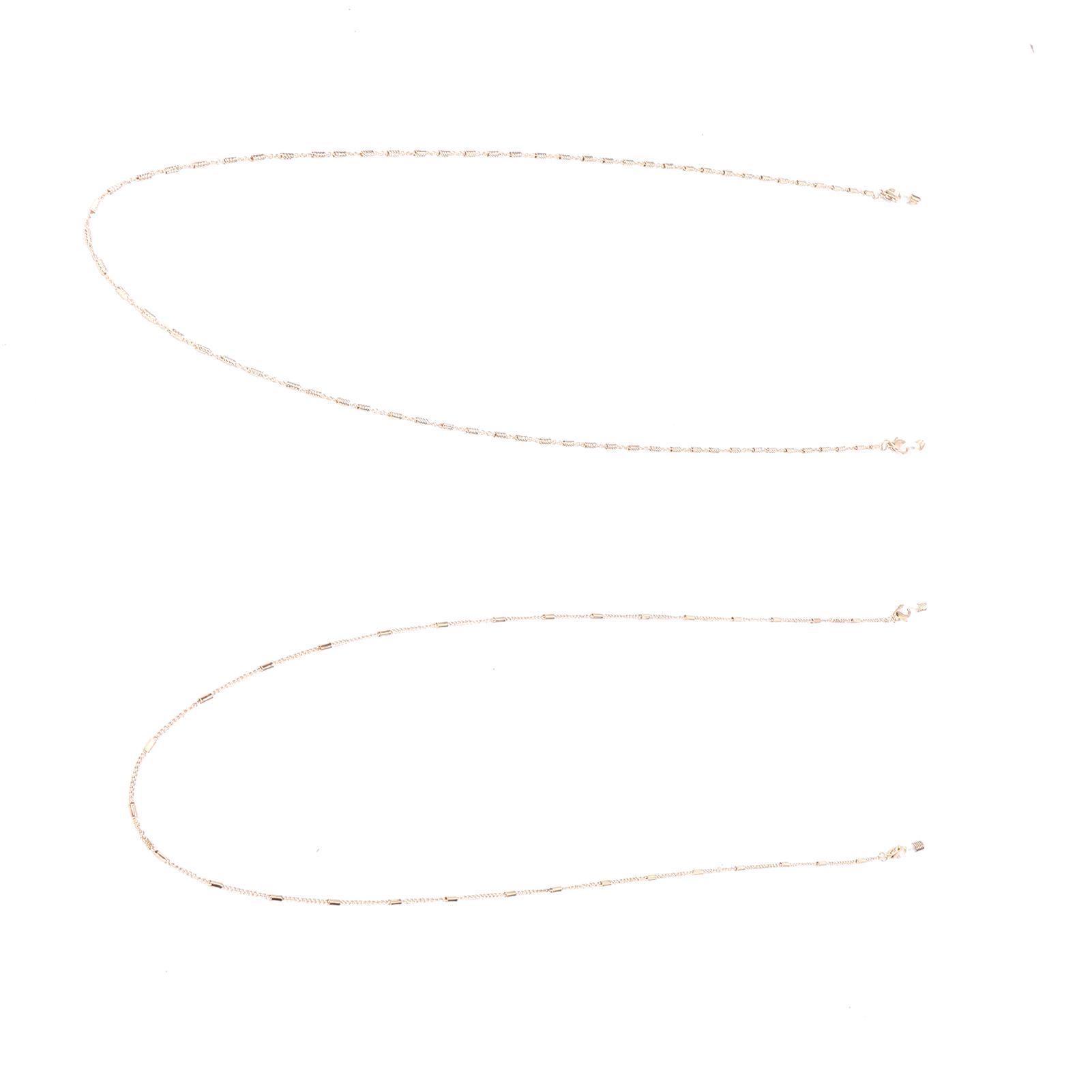 

2pcs Face Cover Holder Chain Lanyard Strap Simple Metal Sunglasses String Holder