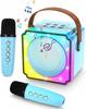 Karaoke Set For Kids 2 Microphones Gift Portable Colorful