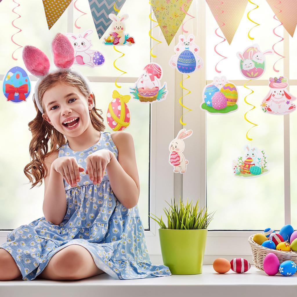 Neiang Velikonoční dekorace 33dílná sada Velikonoční balónková girlanda Velikonoční dekorace Velikonoční zboží Party Ornament Dekorace vstupu