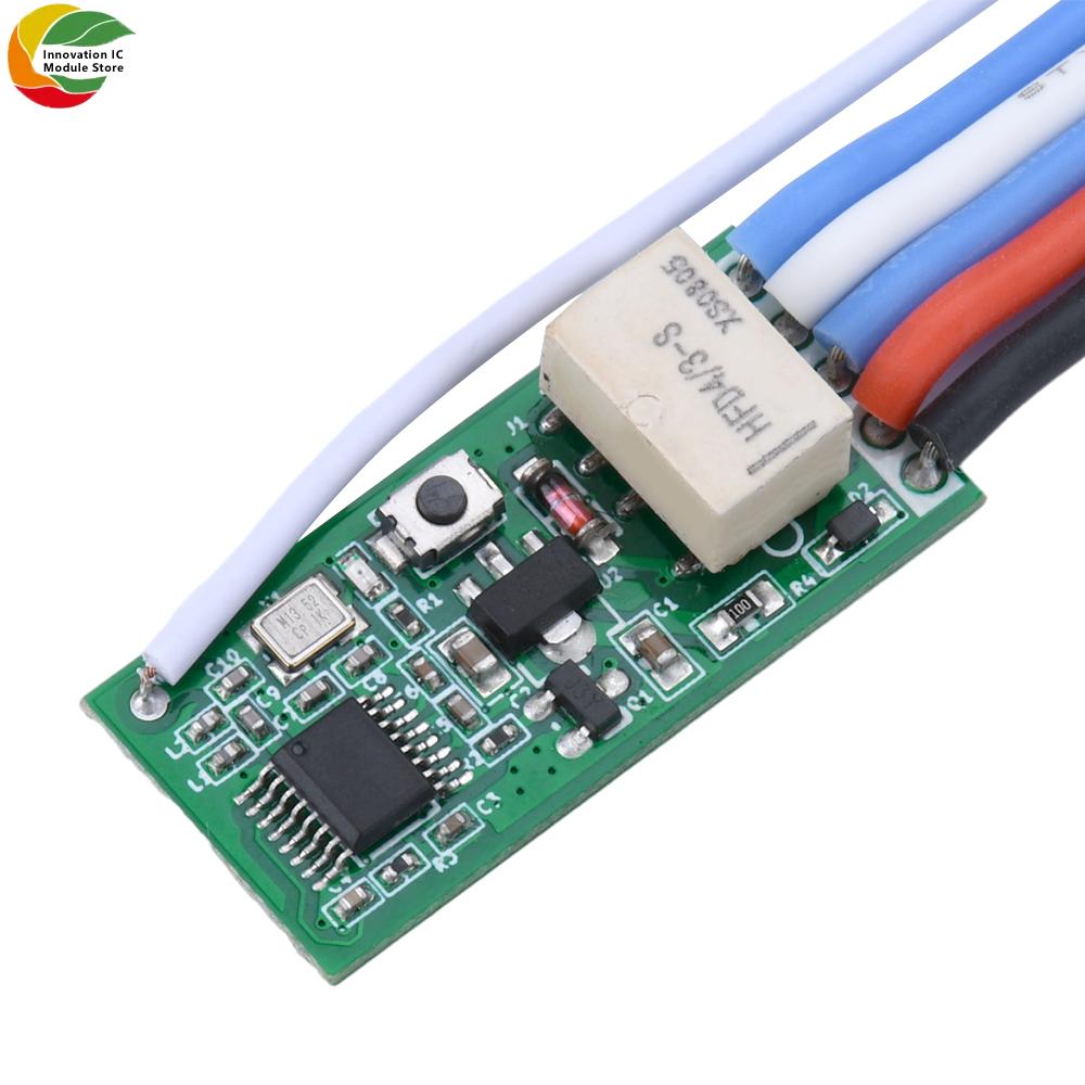 Mini Wireless Remote Control Switch 433MHz for LED Lights Small Switch Controller for DIY Home Appliance and Lighting