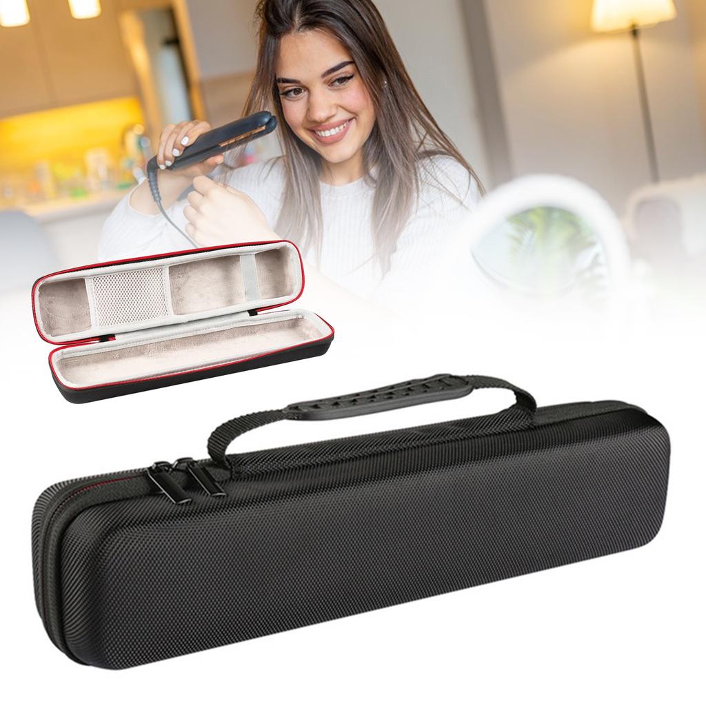 Portable EVA Hair Straightener Storage Bag Curling Iron Storage Container EVA Hair Straightener Protective Travel Carrying Case