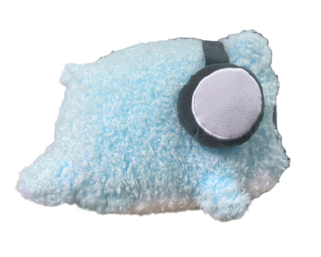 Blue Ham Ham Fluffy Lying Down Big Plush Toy 36cm Approx.