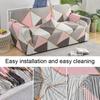 Printed Stretch Sofa Couch Cover For Living Room L Shaped Combination Chaise Sofa Slipcover Home Decor 1/2/3/4 Seats Removable