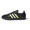 adidas Baskets Unisexe Samba OG Noir Jaune Solaire Noir Core Or Mat ID1380