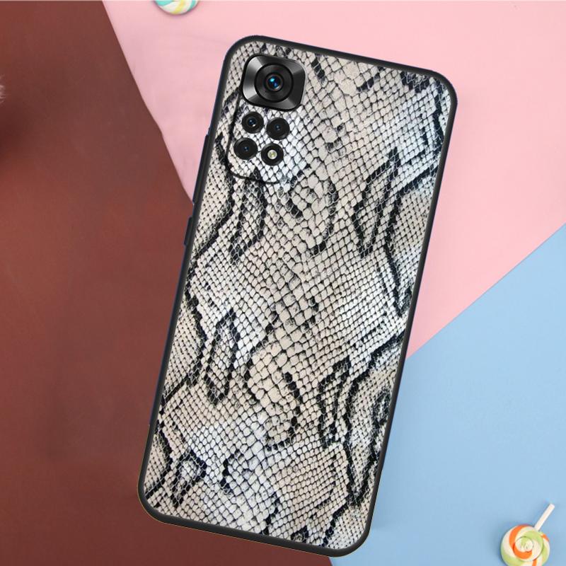 Snake Texture Cover For Xiaomi Redmi Note 14 13 12 9 10 11 Pro 9S 10S 11S 12S Redmi 14C 10C 12C 13C Case