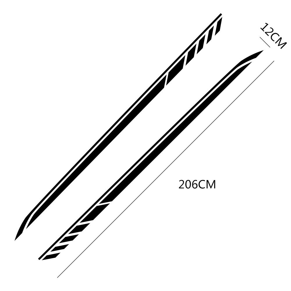 Car Side Stripe PVC Stickers For Mercedes Benz W205 W204 W203 W212 C Class C180 C200 C300 C63 Vinyl Styling Tuning Accessories
