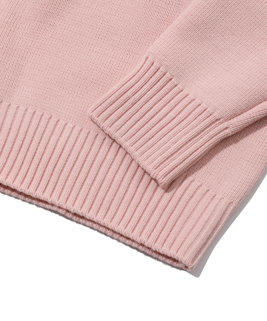 BEENTRILL NEWYORK Hashtag Basic Round Oversized Knit (Light Pink)