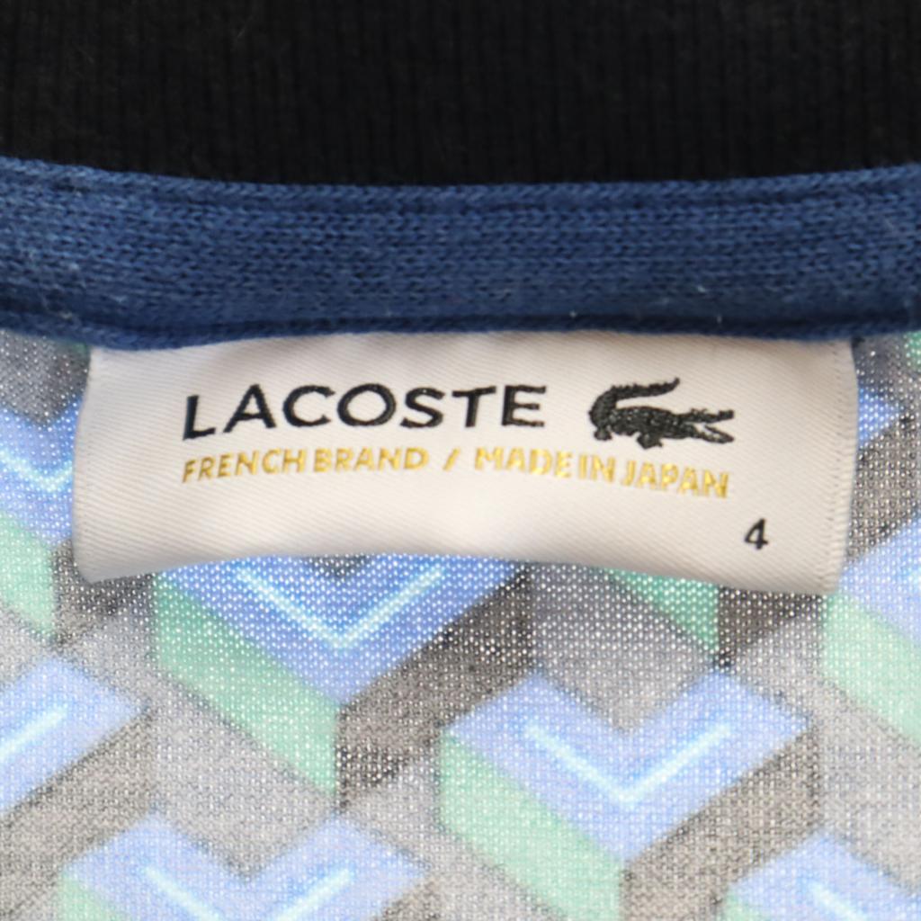 LACOSTE made in Japan Overall handle Short sleeve Polo shirt Special wing Men's Used