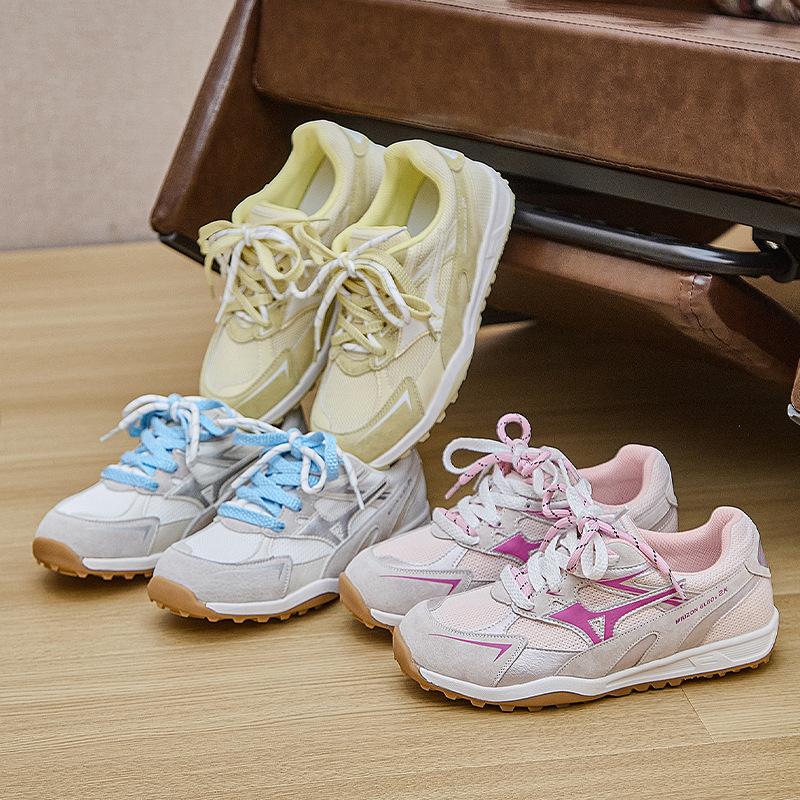 Dexun shoes women's 2025 autumn new round head comfortable versatile soft sole casual shoes breathable mesh dad shoes women