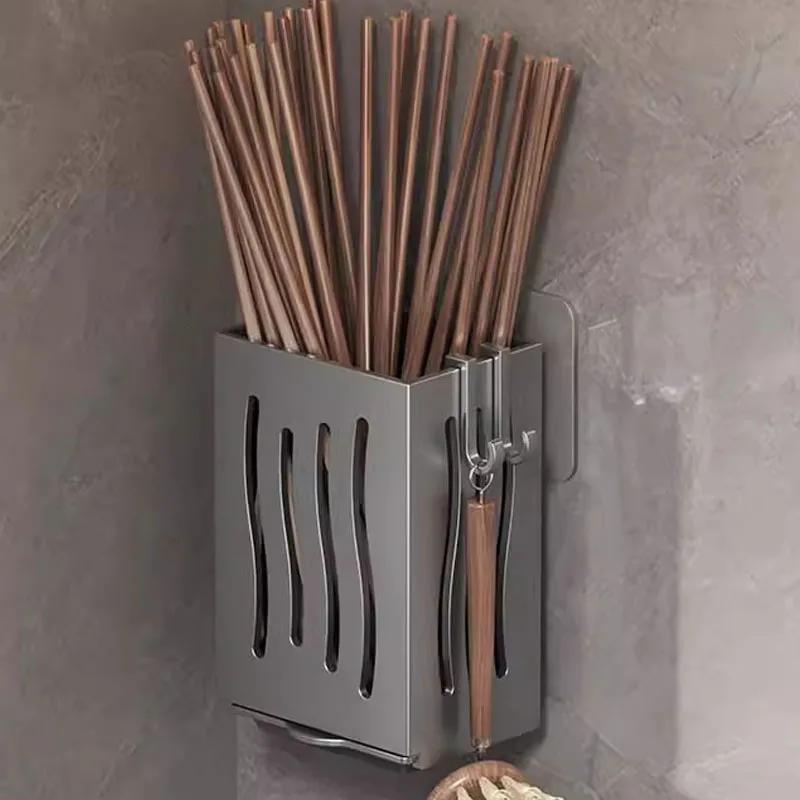 Cutlery Holder Kitchen Tableware Drainer Spoon Fork Chopsticks Storage Basket Rack Multifunctional Kitchen Tableware Organiz