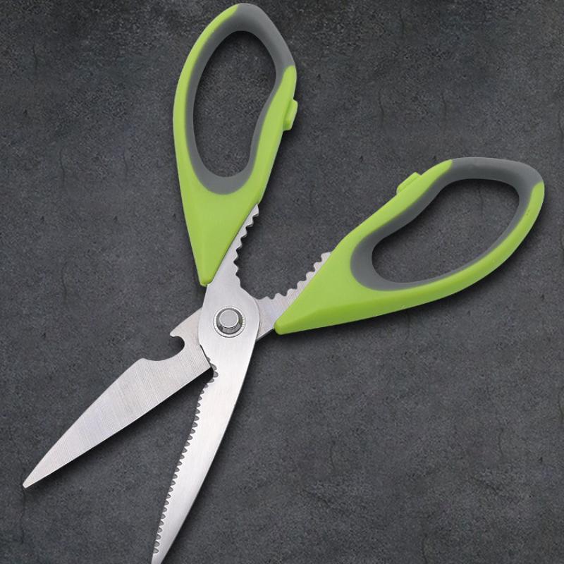 Stal Nierdzewna Ostre Ostrze Klipsy do Koreańskiego Grilla Domowe Wielofunkcyjne Nożyce Kuchenne z Dziadkiem do Orzechów Otwieraczem do Piwa