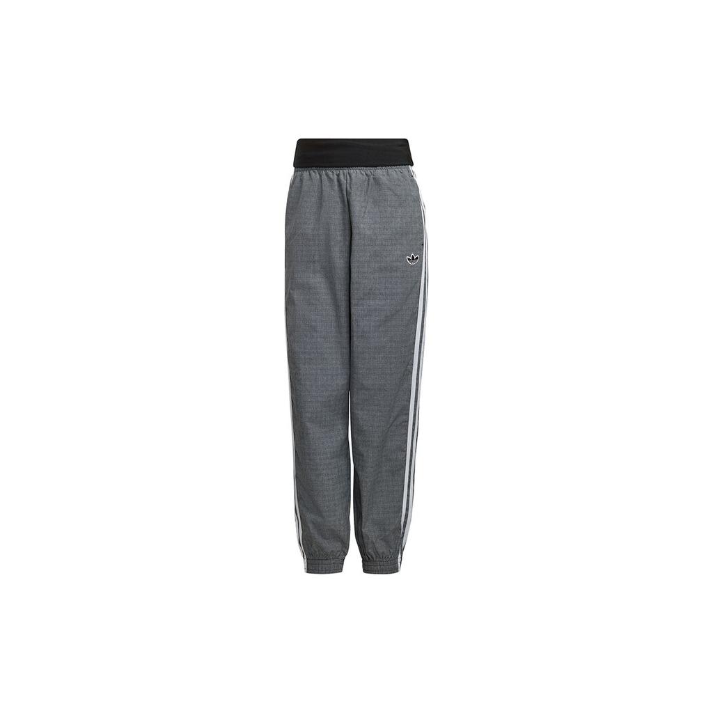 Adidas Originals Track Pants Retro Side Stripe Knit Joggers Women Bottoms Gray GM5365