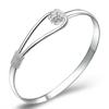 Bracelet Opening Design Flower Buckle Electroplating Bright Luster Unfading Decorate Jewelry Gifts Light Luxury