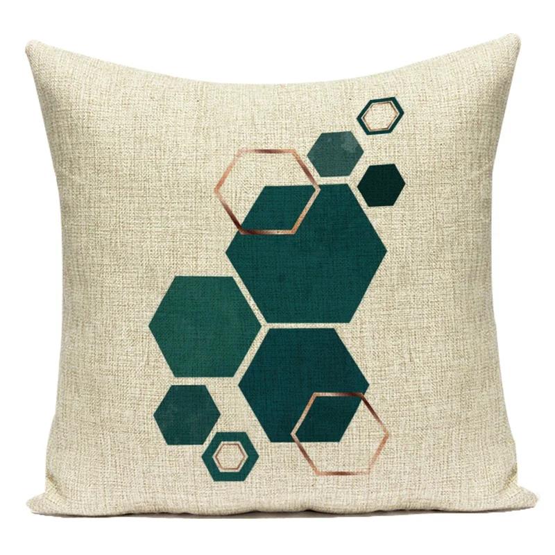 Modern Geometry High Quality Cushion Cover Throw Pillow Polyester Car Sofa Bed Home Decor Triangle Arrow Printed Pillow Case