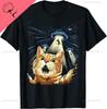 Alien Cat Shirt Funny Invasion Cat Selfie Ufo Abduction Tshirt Couple Kawayi Breathable And Comfortable Cotton Printed Tshirt