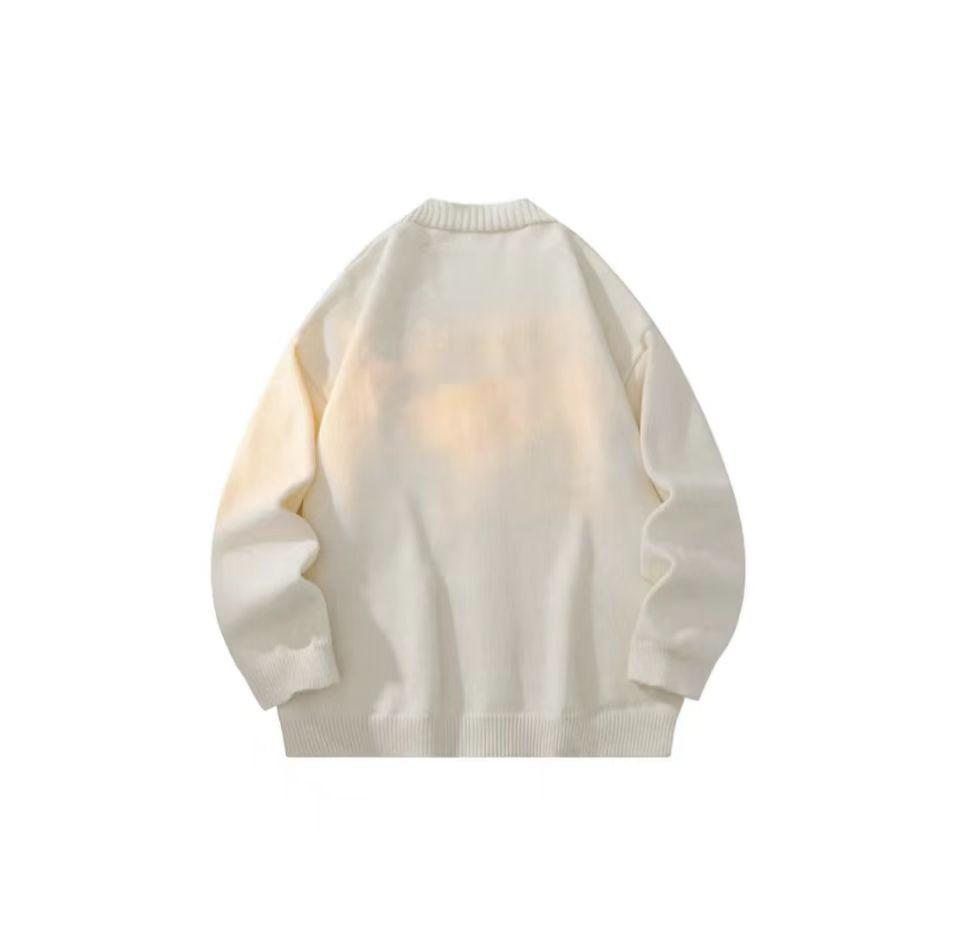 Men's V-Neck Knit Cardigan Sweater - Korean Casual Style for Autumn & Early Spring