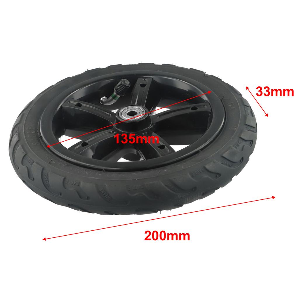 8" Tire Pneumatic Wheel Exterior Interior Accessories Replacement Spare