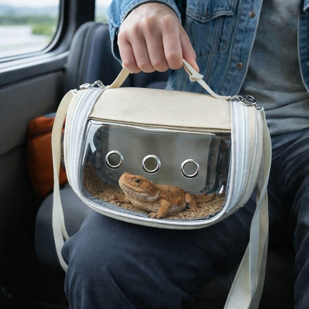 Atmungsaktiver Vogeltransportkäfig Leichte Hamster-Tragetasche Haustier-Umhängetasche Reisen