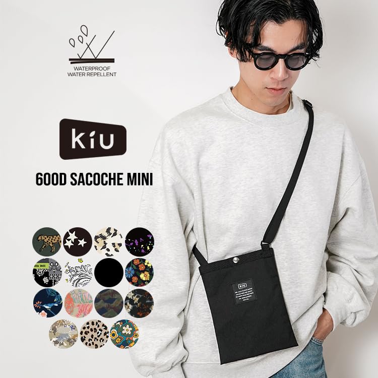 KiU 600D Sacoche Mini SACOCHE Water water stain shoulder leopard repellent, repellent, waterproof, resistant, durable, bag, bag, outdoor, festival,