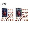Medizinische Enthusiasten Sammlerstücke 2026 Anatomie Adventskalender, 24-Tage Körperorgan Schmuckset, Menschliche Anatomische Weihnachtsbaum Anhänger Hängend