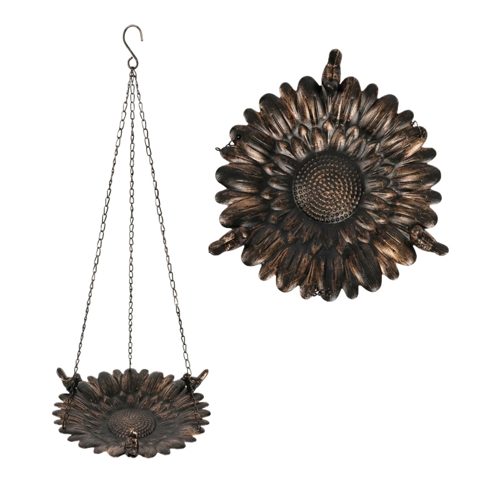 Большая подвесная кормушка для птиц, Просторная кормушка для птиц с сетчатым поддоном.