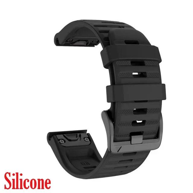 

Для Garmin Instinct 2X Solar QuickFit Кожаный ремешок для часов 26 22 мм Для Garmin Fenix 6X 6 Pro 5X 5 Plus 7X 7 Браслет Quickfit 22mm