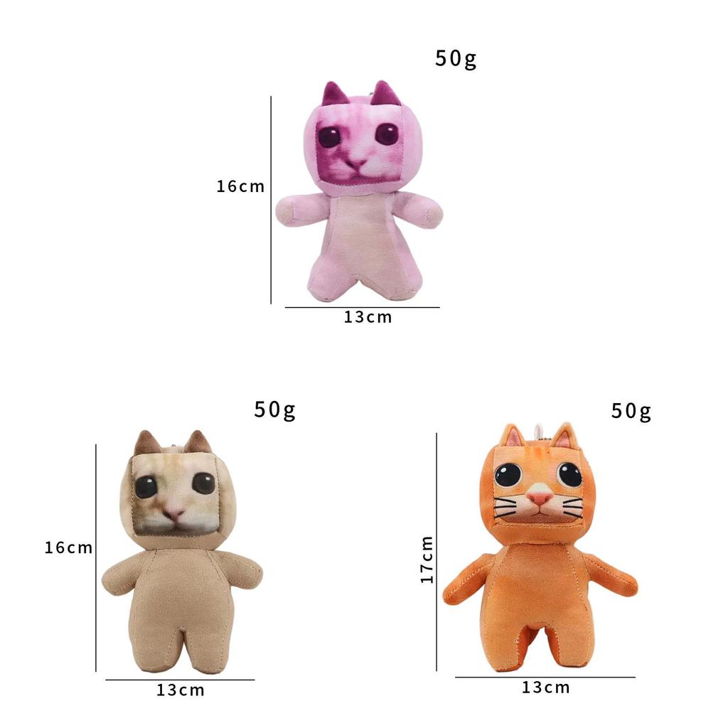 Amigatido Meow Meow Plush Toy With Soft Short Pile For Kids And Collectors